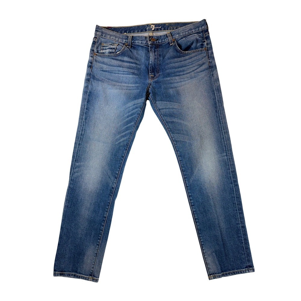 7 For All Mankind The Relaxed Skinny Jeans Blue Wash Women's Size 31